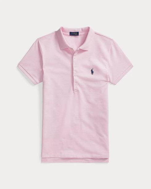 POLO RALPH LAUREN SLIM FIT STRETCH POLO SHIRT- PINK